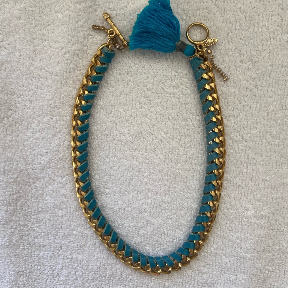 Ettika Gold and Turquoise Necklace/Bracelet